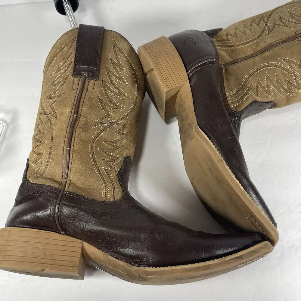 Ariat Kids Western Boots Brown Suede Style 10025169 Size 3 US / 34 EUR 4LR